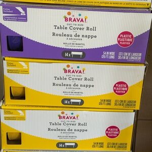 Brava Table Cover Roll in Purple and Yellow